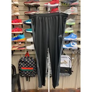 Adidas Tiro Pnt Vip Black/Grey Pin Stripe Athletic Pants Men's 2XL New!